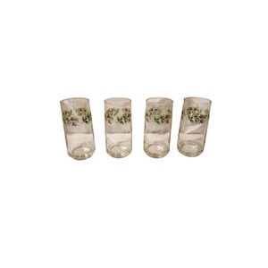 Set of 6 Holly Berry Holiday Christmas Drinking Glasses‎